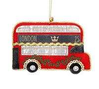 Gisela Graham Tela Londres autobús decoración árbol de Navidad, multicolor, 10.5 x 7