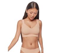 GISELA - Sujetador Capacidad Sin Aro, Foam Extraíble, Relleno Ajustable, Tirantes Regulables, Cierre Trasero, Corte Láser, 75% Poliamida (FR/ES, Letras, XL, Piel)
