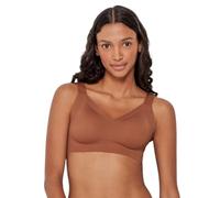 GISELA - Sujetador Capacidad Sin Aro, Foam Extraíble, Relleno Ajustable, Tirantes Regulables, Cierre Trasero, Corte Láser, 75% Poliamida (FR/ES, Letras, M, Toffe)