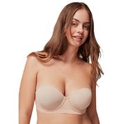 GISELA - Sujetador Desmontable con Aro y Foam, para Copas B y C, Tejido Microfibra, Tirantes Desmontables, Cierre Trasero de Cuatro Posiciones, Corte Láser, con Poliamida