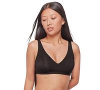 GISELA - Sujetador Push-Up Extraíble y Sin Aros, Acabados Termofusionados, Sin Costuras para una Mayor Comodidad, Realza el Busto de Manera Natural (Negro, XL)