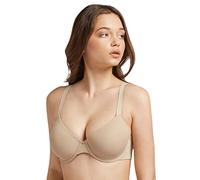 GISELA - Sujetador Reductor Espalda con Aro y Foam Mujer, Talla 90C, Color Piel, Espalda Anatómica Acolchada, Reduce Volumen Espalda, Invisible Bajo la Ropa, Cierre Trasero de 4 Posiciones