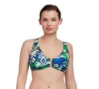 GISELA - Top Bikini Capacidad con Foam extraíble Estampado, Talla 105C