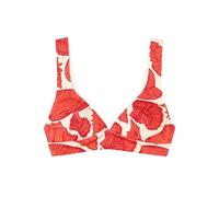GISELA - Top Bikini Triangular con Foam Extraíble, Sin Aros, Tejido Estampado, Adaptable al Cuerpo, Favorece la Silueta, Poliamida