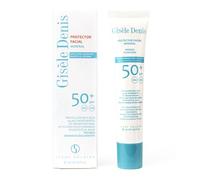 GISÈLE DENIS - Protector Solar Facial Mineral, 40 ml, Protección FPS50+, Textura Ligera, Cuidado de Piel, Resistente al Agua, para Todas Pieles, Tacto Seco, con Ingredientes Naturales, para Uso Diario