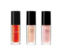 GISÈLE DENIS - Pack Maquillaje Labios y Rostro 15 ml, Gloss Voluminizador + Iluminador Líquido + Colorete Líquido, Volumen, Rubor y Aspecto Natural, Fórmulas Veganas