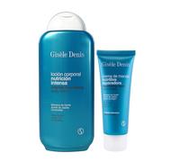 GISÈLE DENIS - Pack Protección Frío Nutritivo, Loción Corporal Nutrición Intensa 400 ml + Crema de Manos Nutritiva Reparadora 75 ml, con Manteca de Karité, Absorción Rápida, Hidratación y Suavidad