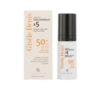 GISÈLE DENIS - Protector Solar con Ácido Hialurónico SPF 50+, 30 ml, Serum Facial, Cuidado de la Piel Mujer, Hidratante, Regenerante y Antioxidante, con Ácido Hialurónico y Vitamina C, Fórmula Vegana