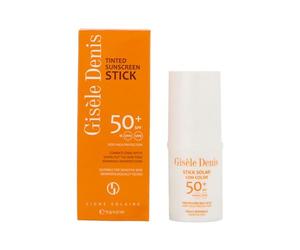 GISÈLE DENIS - Stick Solar Facial, 15 g, Protección FPS50+, Crema Solar con Color, Cuidado Facial, Hidrata y Unifica el Tono de la Piel, para Uso Diario, Bronceado Natural
