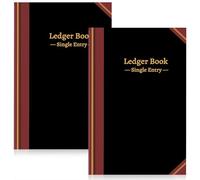 gisgfim 2 libros de contabilidad negros para contabilidad de 11.4 x 7.5 pulgadas con páginas numeradas, cuaderno para seguimiento de negocios, gastos de dinero, contabilidad y registros financieros