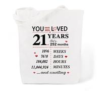 Gishnia Regalos de cumpleaños número 21 para ella, ideas de regalos de cumpleaños número 21, regalos para mujeres, bolsa de mano personalizada