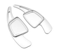 Gisltv Auto Paletas Cambio Volante del Coche, para Audi A3 2019-2022 Durable De Moda y Hermosa Carro Levas Cambio Volante Palanca Cambios,Silver