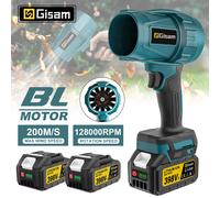 Gismis-ventilador Turbo Jet sin escobillas, 200 M/S, soplador de aire eléctrico inalámbrico de 1500W, herramienta eléctrica de mano violenta para Pin de batería Makita de 18V SpainNoBatteryNoPlug