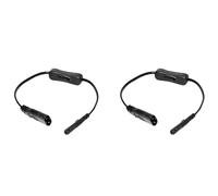 Gisoanudt 2X Cable de Extensión de Alimentación, Iec320 C7 Una C8 Cable de Extensión del Adaptador de Alimentación con Control de Interruptor con Interfaz 8"