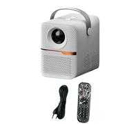 Gisoanudt P10 Smart 4K WiFi Portátil 1080P Home Cinema Video LED Bluetooth Mini Proyector Android 10 Proyector Enchufe UE ()
