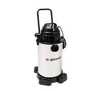 Gisowatt Aspirador Profesional Industrial 30 Wet&Dry, Aspirador de Líquidos y Sólidos con Carro Porta Accesorios y Función Soplador, 1100 W, ø 45 mm, 30 litros, Acero Inoxidable