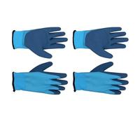 Gissroys 1 par/2 pares de guantes térmicos impermeables con forro cálido aislado, doble revestimiento de látex, agarre antideslizante, sonido de congelación, flexible y cálido