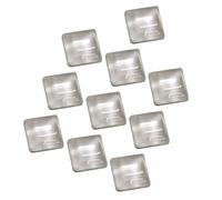 Gissroys 10 elevadores de teclado transparentes de forma trapezoidal con respaldo adhesivo para un posicionamiento seguro, calcomanía ergonómica para teclado