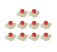 Gissroys 10 interruptores rojos RGB de perfil bajo para LP Thiner para interruptores, eje de interruptor para teclados mecánicos, interruptores de perfil bajo, probador de teclado mecánico