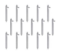 Gissroys 15pcs Watch Band Pins Profesional Herramienta de Acero Inoxidable Herramienta Reloj Correa Izquierda Pines Reemplazo Para Relojeros Venta Rápida Barra de Muelle, 18 mm.