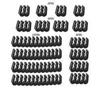 Gissroys 16 conectores de fuente de alimentación para PC de 4/6/8/24 pines para gestor de cables de placa base GPU Clip de abrazadera