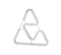 Gissroys 2 lámparas de metal para tienda de campaña, rack de doble cabeza, gancho de acero inoxidable, para camping, senderismo, hebillas colgantes, equipo de viaje, gancho fuerte