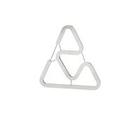 Gissroys 2 lámparas de metal para tienda de campaña, rack de doble cabeza, gancho de acero inoxidable, para camping, senderismo, hebillas colgantes, equipo de viaje, gancho fuerte