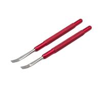 Gissroys 2pcs Watch Handremoveer Tool Palanca Herramienta de mano de cera profesional para reparación de aleación de ajuste de minutos, rojo