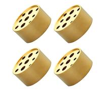 Gissroys 4 quemadores de incienso portátiles de 9 agujeros pequeños de metal, base de casas de té, meditaciones, decoración del hogar, soporte de metal budista para palo