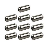 Gissroys 5 pares de cordones elásticos unisex cierres de hebilla de metal capsulado no te cordones tielens para zapatillas de deporte zapatos elásticos reparación zapatos, Negro , talla única