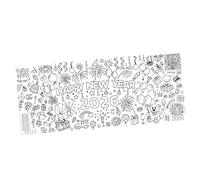 Gissroys Alfombrillas de graffiti impermeables para niños con diseños de festivales, 76 x 183 cm, fondo de dibujo de gran espacio para dibujar y decorar paredes de graffiti infantiles