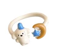 Gissroys Anillos ajustables en forma de animales de moda encantadores gatos de dibujos animados joyas para perros regalos especiales para ella su estilo, como se describe