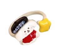 Gissroys Anillos ajustables en forma de animales de moda encantadores gatos de dibujos animados joyas para perros regalos especiales para ella su estilo, como se describe