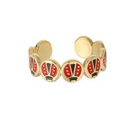 Gissroys Anillos ajustables y revelables para mujer, joyería de cobre ligero esmaltado por goteo colorido, para mujeres, niñas, accesorios de moda, tamaño ajustable, joyería inspirada en la naturaleza