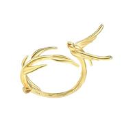 Gissroys Anillos asimétricos de golondrina abierta una textura de aleación de dedo ajustable para la moda y las niñas joyas de estatus de moda, como se describe