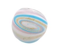 Gissroys Anillos de vidrio florales envueltos en alambre hechos a mano galaxia étnica inspirada en joyeros artísticos culturales elaborados, como se describe