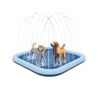 Gissroys Aspersor cuadrado almohadilla de agua para niños ajustable no inflación alfombra de salpicaduras de agua para jugar al aire libre actividad juguete patio trasero Splash mat para niños