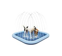 Gissroys Aspersor cuadrado almohadilla de agua para niños ajustable no inflación alfombra de salpicaduras de agua para jugar al aire libre actividad juguete patio trasero Splash mat para niños