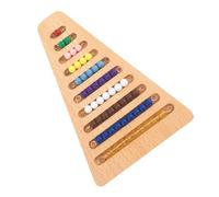 Gissroys Bandeja clasificadora de madera con cuentas 1-10, ideal para la educación de la primera infancia y el juego interactivo, ayuda a la enseñanza en el aula
