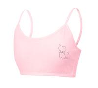 Gissroys Camisola de algodón para niñas, suave, transpirable, para niñas de 8 a 12 años, actividades diarias para adolescentes, desarrollar tanques para niños, b, Talla única