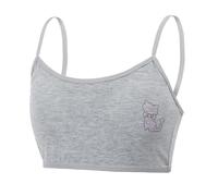 Gissroys Camisola de algodón para niñas, suave, transpirable, para niñas de 8 a 12 años, actividades diarias para adolescentes, desarrollar tanques para niños, gris, Talla única