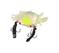 Gissroys Cangrejos flotantes con cabeza de jigs, saltwater Fishing Swimbait, Durablity Artificial Soft Lure for Outdoor Fishing Crabs Lure Artificial Swimbait Outdoor