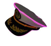 Gissroys Capitán Headwear Cosplay llevó a un iluminado para los creadores de tendencias y los amantes de las fiestas para buscar la singularidad de las gorras de luz LED