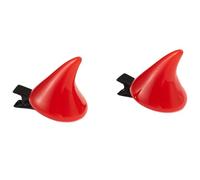Gissroys Clips de pelo de diablo para Cosplay Horn Headwear para fiesta de Halloween Horn Horn Malvada Reina Tocado Fiesta Suministros cuernos Diadema a granel