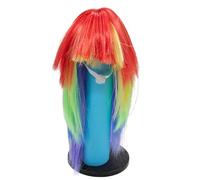 Gissroys Cómodo diseño de ganso postizo para pequeños accesorios de decoración de fiesta de tela resistente al calor pelucas de decoración de mascotas duraderas