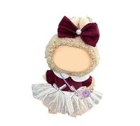 Gissroys Conjunto de ropa de muñeca para muñecas de 17 cm sentado promueve las habilidades sociales y la cuenta de los niños juegos de rol, juego de vestir, ropa de anime