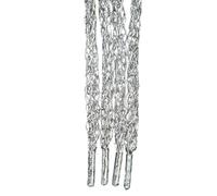 Gissroys Cordones de ganchillo de color metálico para zapatos, agujetas trenzadas huecas, repuesto para mujeres y hombres, accesorios de calzado, Silver, 140