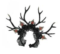 Gissroys Demonic Eye Deer Antlers Headwear Disfraz Accesorios para el Cabello Diadema para Adultos y Niños Halloween Accesorios de Disfraz Ligero Diablo Cuerno