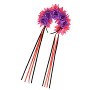 Gissroys Diadema de crisantemo para Halloween, cómoda diadema para fiestas de disfraces y eventos festivos, diadema de Halloween con flores realistas