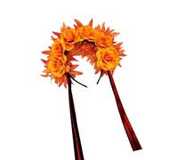 Gissroys Diadema de crisantemo para Halloween, cómoda diadema para fiestas de disfraces y eventos festivos, diadema de Halloween con flores realistas